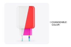 Glossy Charging Adapter Mockup Product Image 3