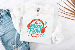 Music Flow Headphone Quote Design for T-Shirts Product Image 2