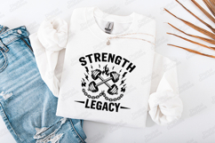 Strength Legacy Gym Fitness Motivational Design SVG Product Image 2