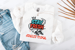 Stay Fresh Street Wear Sneakers Graphic for Trendy Apparel Product Image 2
