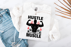 Hustle for Muscle Gym Fitness Motivational SVG Product Image 2