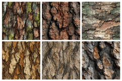 Tree Bark Texture Seamless Pattern and Digital Paper Product Image 2