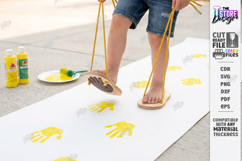 Footprint Shoes Laser Cut Bundle | Childrens Feet Stilts SVG Product Image 5