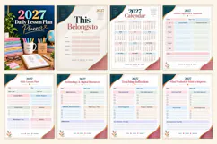 2027 Daily Lesson Plan Planner Product Image 2