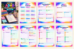 2027 ADHD Goal Breakdown Planner Kdp interiors Product Image 2