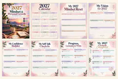 2027 Mindset & Growth Workbook Kdp interiors Product Image 2