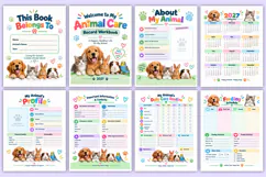 2027 Animal Care Record Workbook | Pet Care, Health Tracking Product Image 2