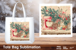Retro Kitchen Mixer Sublimation, Tote Bag PNG Product Image 1