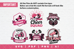 12 Cheerleader SVG Clipart Bundle Product Image 3