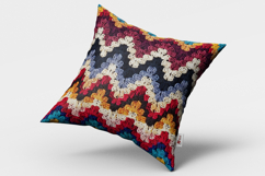 Colorful Granny Crochet Chevron Seamless Pattern Product Image 2
