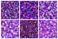 Purple Bokeh Effect Seamless Pattern and Digital Paper Product Image 2