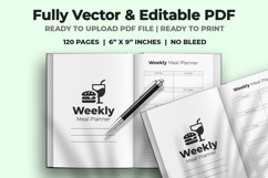Weekly Meal Planner KDP Interior Product Image 2