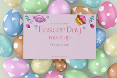 Easter Day Eggs &amp; Greeting Card Mockups Set Product Image 3