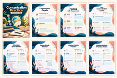 Concentration Practice Workbook Kdp interiors Product Image 2