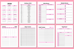2026 Depression &amp; Self-Care Bundle Canva Templates Product Image 2