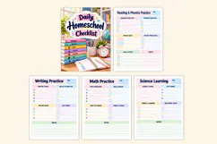 Daily Homeschool Checklist kdp interiors Product Image 2