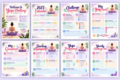 2027 Yoga Challenge Workbook | Yoga Practice, Flexibility Product Image 2