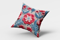 Knitted Flowers Seamless Pattern and Digital Paper Product Image 2