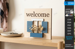 Miniature Welcome Sign Plaque Laser Cut Bundle | 3D Layered Product Image 5