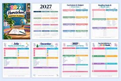 2027 Homeschool Monthly Planner Kdp interiors Product Image 2