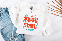 Free Soul Graffiti Quote Graphic Design for Shirts Product Image 2