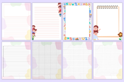 Mega Kids Writing Notebook Paper Bundle Canva Templates Product Image 2