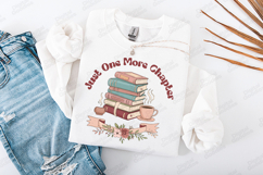 Just One More Chapter Cozy Book Lover Reading Design Product Image 1