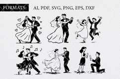 Bride and Groom Dancing Doodles Product Image 2