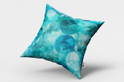 Teal Bubbles Seamless Pattern and Digital Paper Background Product Image 2