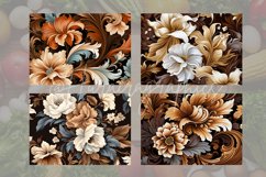 Brown flower Cutting Board Design - 04 Variations Product Image 2