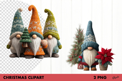Winter Knitted Gnomes Clipart PNG Product Image 1