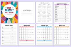2026 Mindset Reset Journal Canva Templates Product Image 2