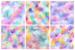 Pastel Watercolor Mixture Seamless Pattern and Digital Paper Product Image 2