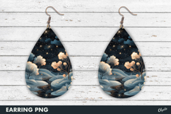 Earring Winter Magic Sublimation PNG Product Image 1