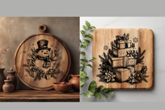 Cottagecore Cutting Board 3D Illusion Laser Engraving File, Product Image 2