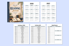 2026 - 2027 Reading Journal Canva templates Product Image 2