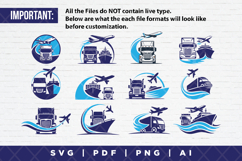 12 Logistic Cargo Logo Bundle Product Image 2