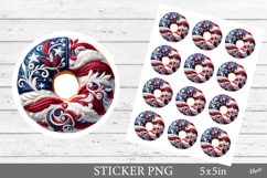 Independence Day Stickers,  Patriotic Stickers PNG Product Image 1