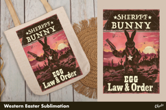 Easter Western Sublimation, Vintage Easter PNG Product Image 1