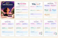 2027 Self-Discovery Workbook kdp interiors Product Image 2