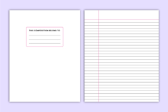 Composition Notebooks- Wide Ruled Canva Template Product Image 2