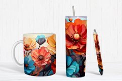 Colorful Flowers Digital Paper Product Image 2