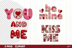 Yarn Valentine Quote Sublimation, Love Clipart PNG Product Image 1