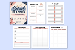 School Planner &amp; Study Organizer Canva templates Product Image 2