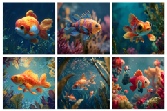 Watercolor Forest Landscape Digital Paper Background Product Image 2