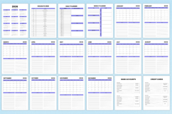 2026 Budget &amp; Financial Planner Canva Template Product Image 2