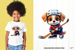 Winter Sport Sublimation, Hockey T-Shirt Sublimation PNG Product Image 1