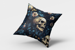 Skull and Flowers Seamless Pattern and Digital Paper Product Image 2