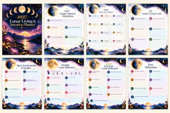 2027 Lunar Living & Intention Planner Kdp interiors Product Image 2
