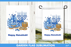 Hanukkah Garden Flag PNG, Happy Hanukkah Sublimation Product Image 1